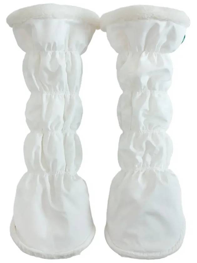 Pre order delivery on December 6th Padded banding leg warmers WHITE - MONBIRDIE GOLF - BALAAN 4