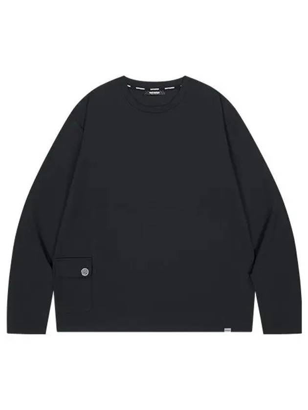 Sorona Crew Neck Long Sleeve TShirt Black - OFFGRID - BALAAN 3