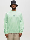 Marina Cotton Nylon Terry Fleece Crewneck Sweatshirt Green - STONE ISLAND - BALAAN 5