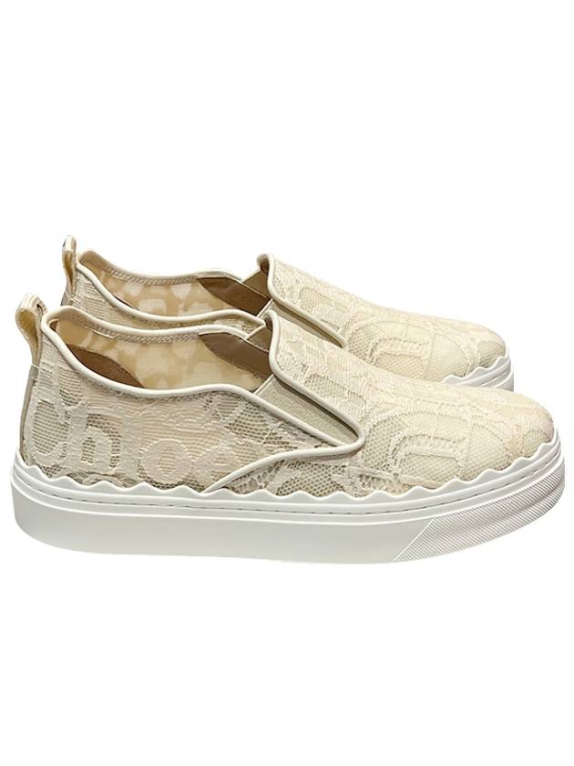 Women's Lauren Lace Slip-On Mild Beige - CHLOE - BALAAN 2