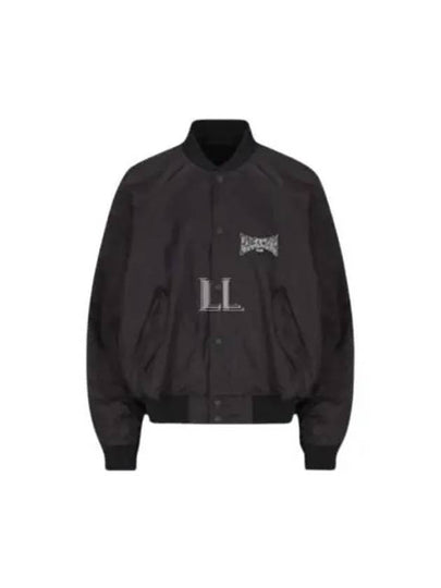 Boxing Varsity Bomber Jacket Black - BALENCIAGA - BALAAN 2