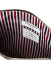 Medium Document Holder Clutch Bag Black - THOM BROWNE - BALAAN 5