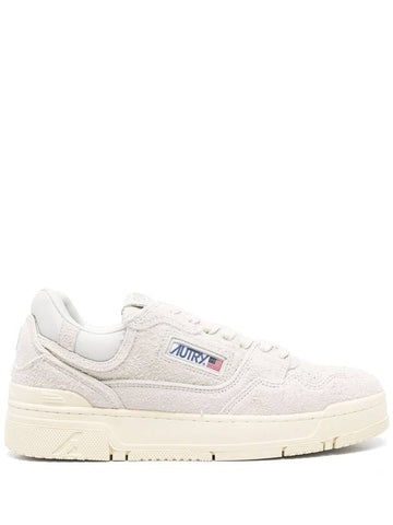 Autry Clc Low Man  Suede/Mesh Cream/White Shoes - AUTRY - BALAAN 1