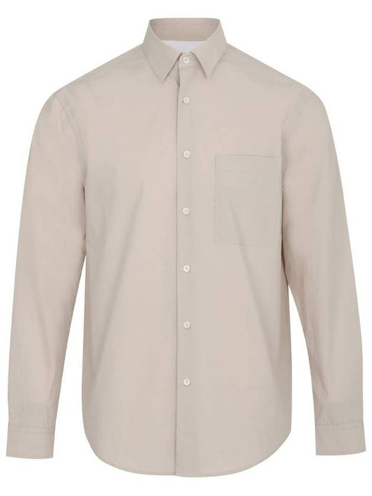 Men's Long Sleeve Shirt Light Beige SW21ESH01LI - SOLEW - BALAAN 1