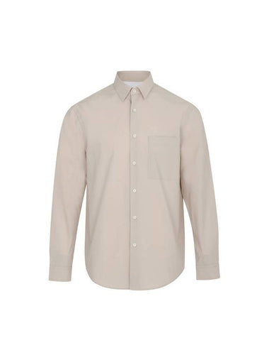 Relax Cotton Long Sleeve Shirt Light Beige - SOLEW - BALAAN 1