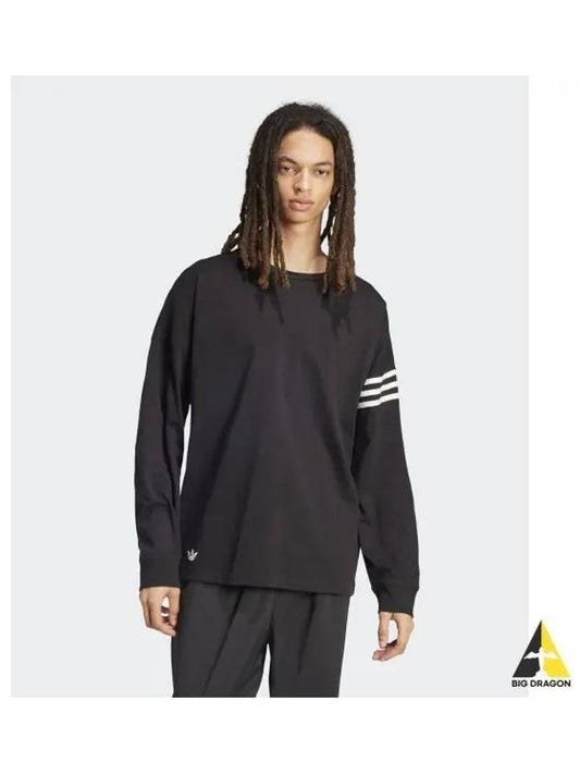 adidas Neuclassics Long Sleeve Tee Black IW0978 - ADIDAS - BALAAN 1