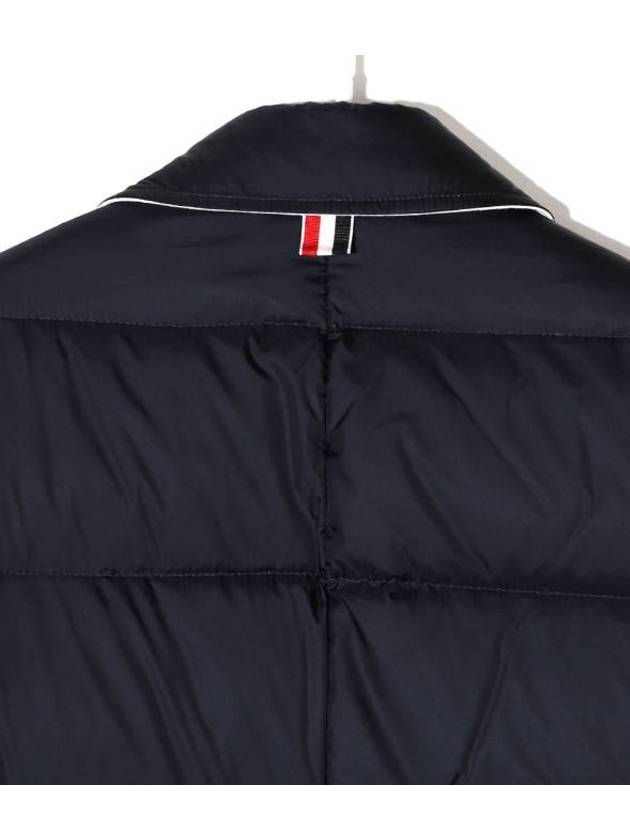 Men's 4 Bar Stripe Matte Finish Padding Navy - THOM BROWNE - BALAAN 5