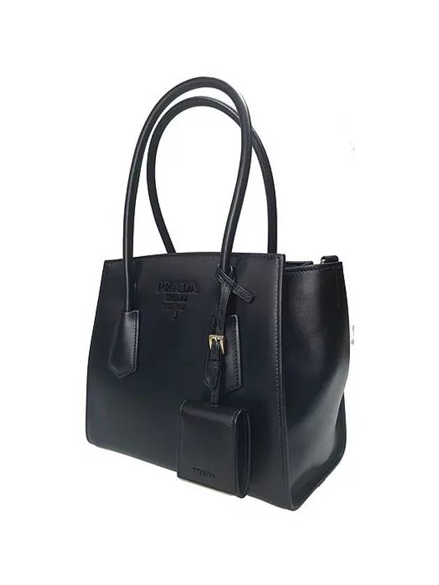 City Shopping Tote Bag Black - PRADA - BALAAN.