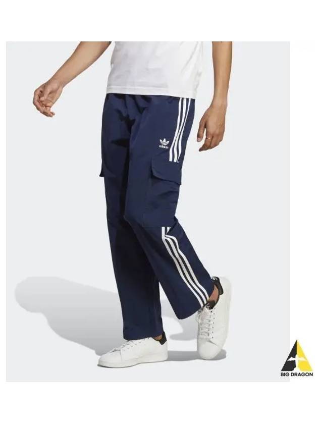 adidas 3S Cargo Pants Navy HR3362 - ADIDAS - BALAAN 1