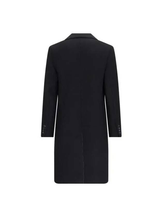 Wool Double Coat Black - AMI - BALAAN 3