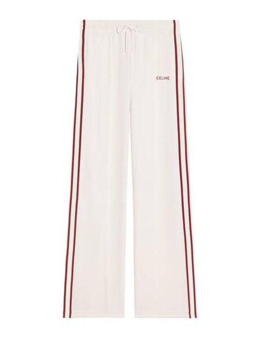 Trousers Tracksuit Pants In Double Face Jersey CELWF9USWHT - CELINE - BALAAN 1