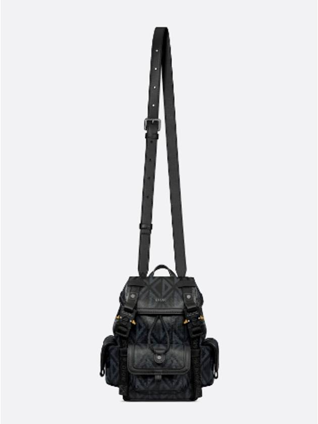 Hit The Road Canvas Leather Small Backpack Black - DIOR - BALAAN 8