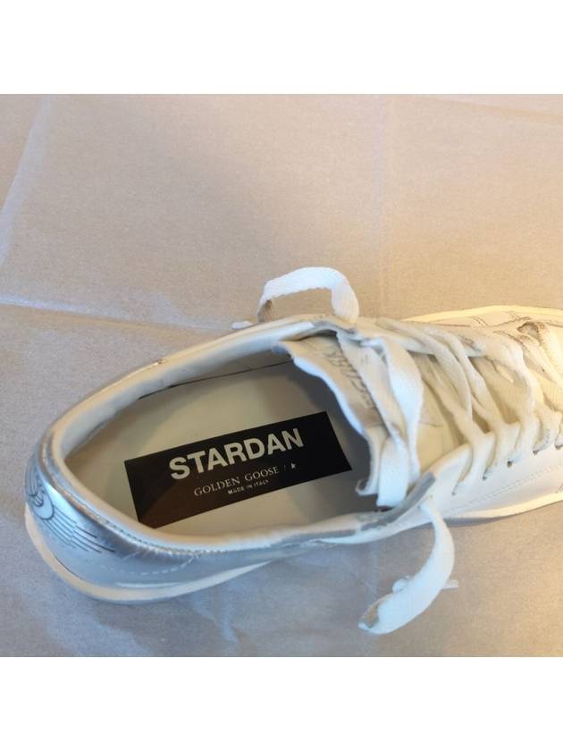 Stardan Silver Tab Low Top Sneakers White - GOLDEN GOOSE - BALAAN 8