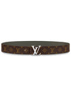 LV Initial 40mm Reversible Leather Belt Brown - LOUIS VUITTON - BALAAN 1