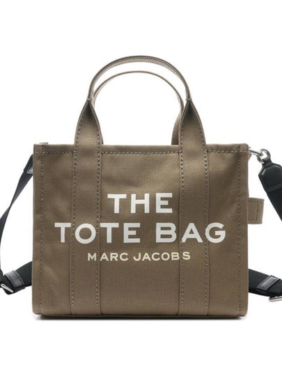 Logo Small Canvas Tote Bag Khaki - MARC JACOBS - BALAAN 2