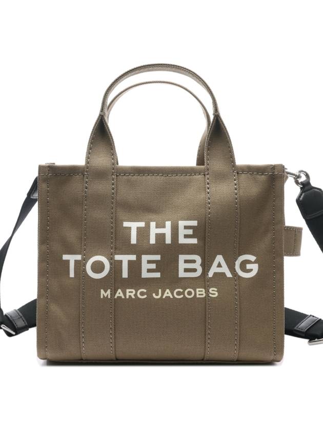 Logo Small Canvas Tote Bag Khaki - MARC JACOBS - BALAAN 3