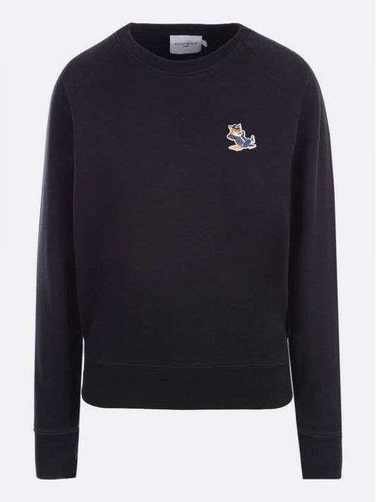 Dressed Fox Patch Sweatshirt Black - MAISON KITSUNE - BALAAN 2