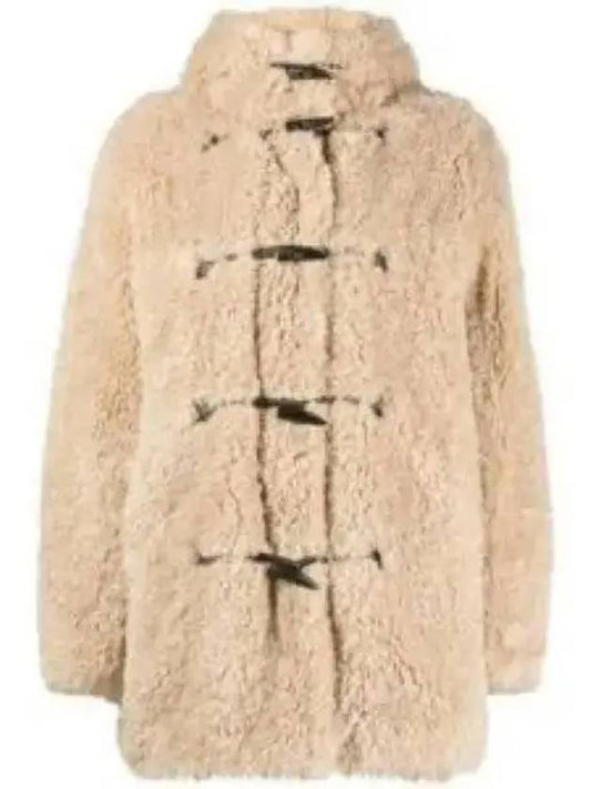 Florence Fake Fur Hooded Coat Beige MA0130FAA3A54E23EC - ISABEL MARANT - BALAAN 1