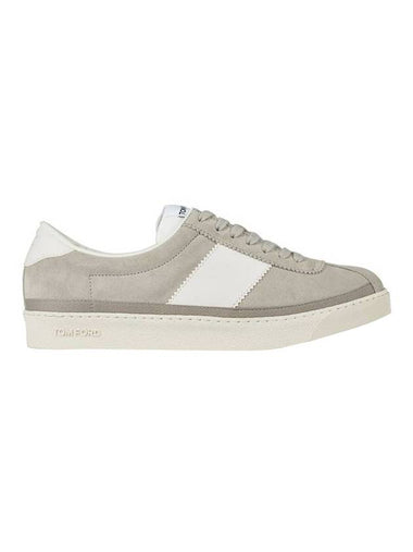 Bannister Suede Low Top Sneakers Grey - TOM FORD - BALAAN 1