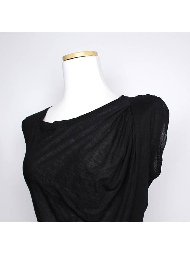 By Alberta Ferretti black draped top 44 55 - PHILO-SOFIE - BALAAN 4