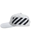 Logo Daigonal Ball Cap White - OFF WHITE - BALAAN 4