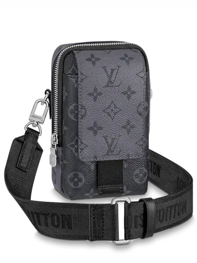 Monogram Double Phone Pouch Bag Grey - LOUIS VUITTON - BALAAN 1