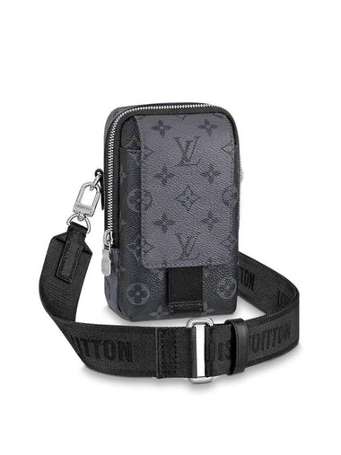 Monogram Double Phone Pouch Bag Grey - LOUIS VUITTON - BALAAN 1