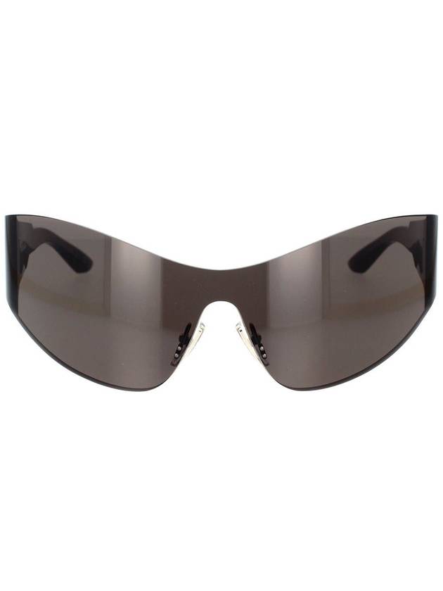 Shield Transparent Frame Sunglasses Grey - BALENCIAGA - BALAAN 2