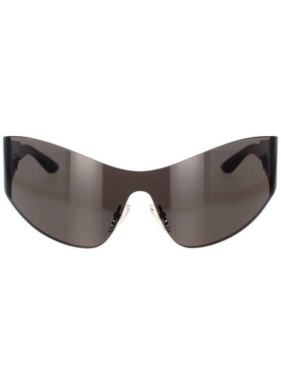 Shield Transparent Frame Sunglasses Grey - BALENCIAGA - BALAAN 2