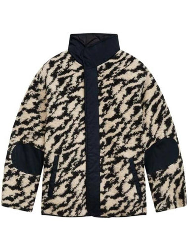 Odemmah Reversible Quilted Zebra Wool Jacket Black - ISABEL MARANT - BALAAN 1