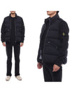 Seamless Tunnel Nylon Down Vest Navy - STONE ISLAND - BALAAN 3