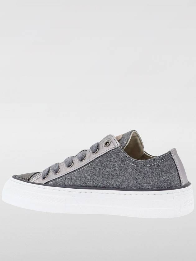 Sneakers Brunello Cucinelli in lana vergine e pelle con monile - BRUNELLO CUCINELLI - BALAAN 3