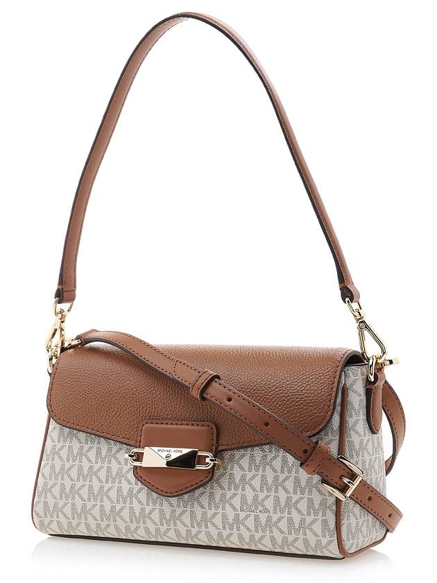 Fleur Small Logo Color Block Cross Bag White - MICHAEL KORS - BALAAN 3