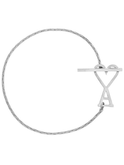 Heart Logo Bracelet Silver - AMI - BALAAN 2