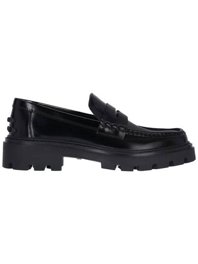 Leather Penny Loafers Black - TOD'S - BALAAN 2