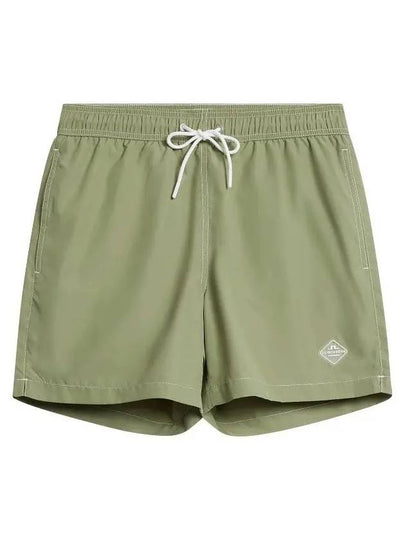 Banks Solid Swim Trunk Shorts Oil Green - J.LINDEBERG - BALAAN 2