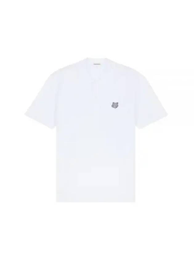 Piquet Polo Shirt White - MAISON KITSUNE - BALAAN 2