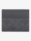 Intrecciato Card Holder Light Gray 607361V3US31450 - BOTTEGA VENETA - BALAAN 1