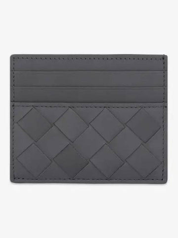 Intrecciato Card Holder Light Gray 607361V3US31450 - BOTTEGA VENETA - BALAAN 1