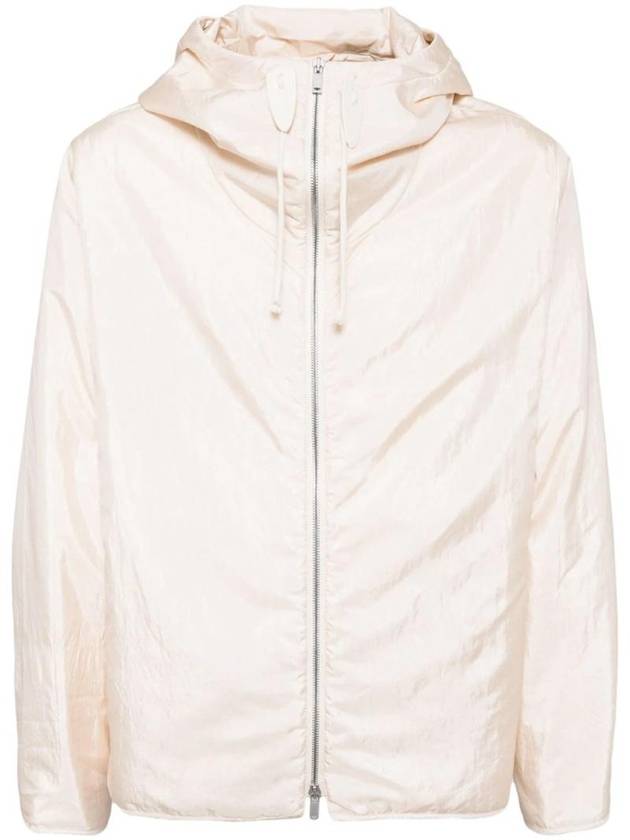 Blouson Nylon Hooded Jacket Beige - JIL SANDER - BALAAN 1