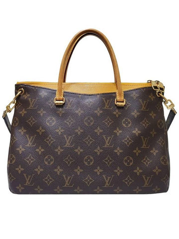 Women s M40929 Monogram Canvas Pallas MM Tote Bag Shoulder Strap 2WAY - LOUIS VUITTON - BALAAN 1