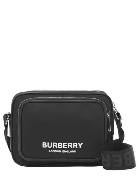 Logo Print Nylon Crossbody Bag Black - BURBERRY - BALAAN 2