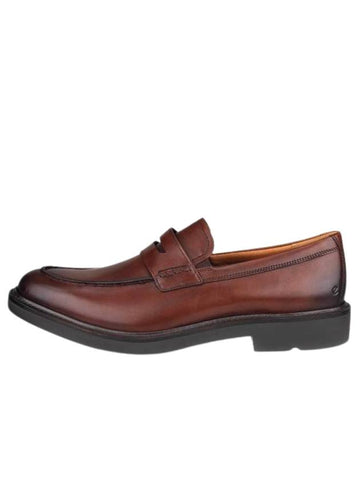 Metropole London Leather Loafers Brown - ECCO - BALAAN 1