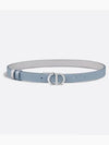 30 Montaigne Reversible Leather Belt Blue - DIOR - BALAAN 1