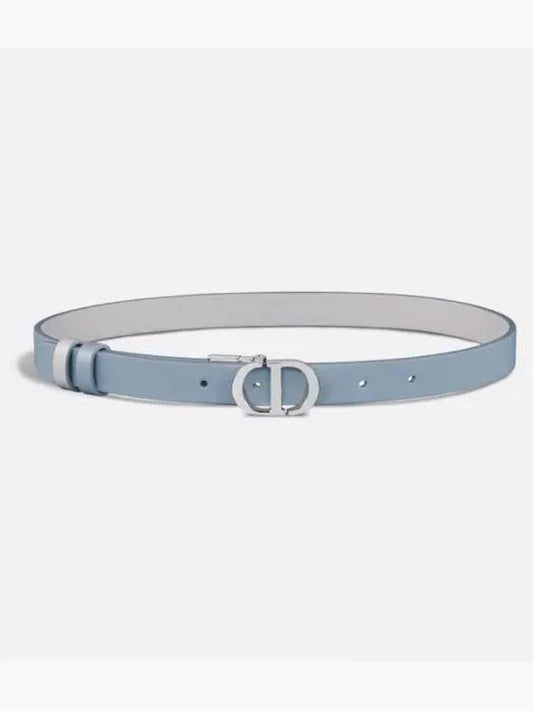 30 Montaigne Reversible Leather Belt Blue - DIOR - BALAAN 1