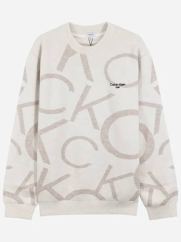 Men s CK Big Logo Wool Knit Sweater CA1SW230512 - CALVIN KLEIN GOLF - BALAAN 5