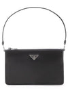 Brushed Leather Mini Bag Black - PRADA - BALAAN 2