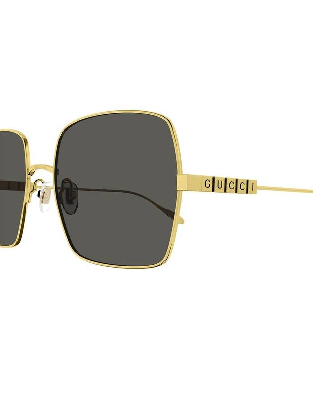 Square Metal Sunglasses Gold - GUCCI - BALAAN 4