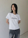 Serif Logo Tshirt WHITE - RUBATI - BALAAN 5