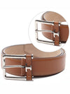 T Logo Leather Belt Brown - TOD'S - BALAAN 3